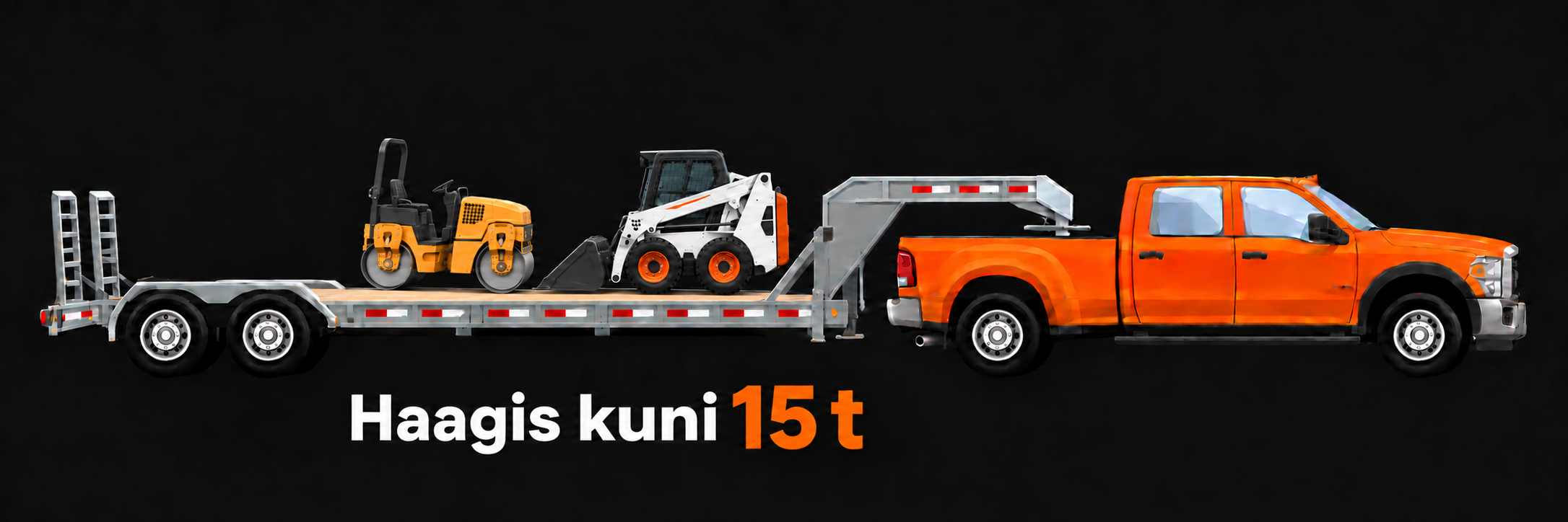 Protruck treiler: RAM 3500 pikap ja poolhaagis
